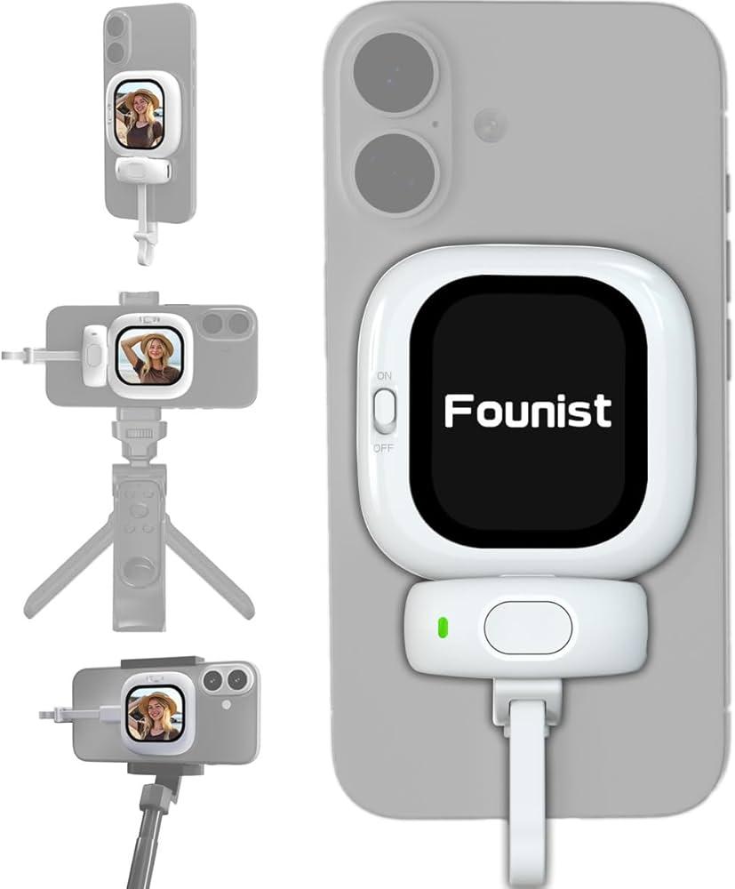 Wireless Magnetic Phone Camera Remote with Screen