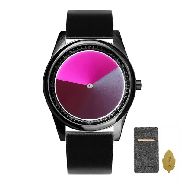 Enmex Special Design Gradient Watch – Minimalist Artistic Timepiece