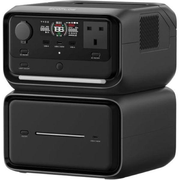 ECOFLOW RIVER 3 Max Plus Portable Power Generator，858Wh LFP Battery，1200W Output