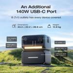 ECOFLOW RIVER 3 Max Plus Portable Power Generator，858Wh LFP Battery，1200W Output