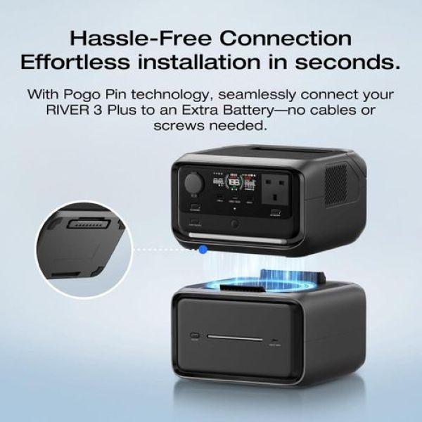 ECOFLOW RIVER 3 Max Plus Portable Power Generator，858Wh LFP Battery，1200W Output