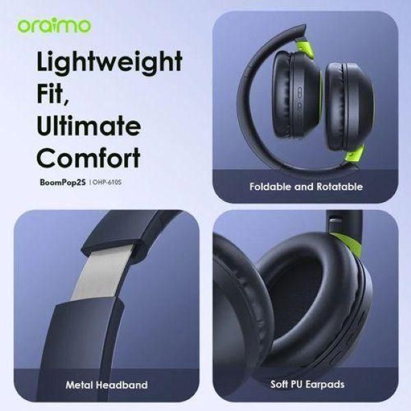 Oraimo BoomPop2S ENC Over-Ear Wireless Headphones