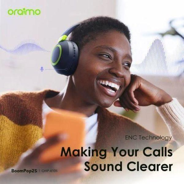 Oraimo BoomPop2S ENC Over-Ear Wireless Headphones