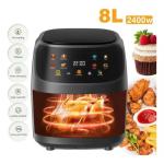 SILVER CREST 8L Glass Window Electric Digital Touch Screen Air Fryer Oven