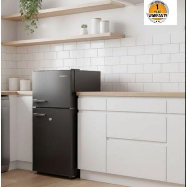 Skyrun 70 Litres Double Door Top Mount Fridge (BCD-85HC) - Starry Night Black.