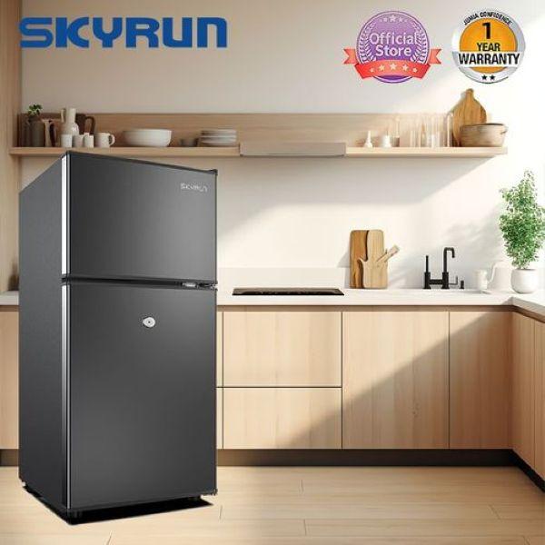 Skyrun 70 Litres Double Door Top Mount Fridge (BCD-85HC) - Starry Night Black.