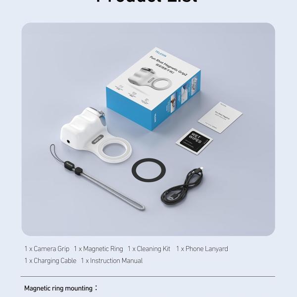 TELESIN Fun Shot Magnetic Grip