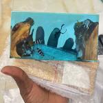 Whale Shark Cube Resin Lamp