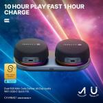 Caankei CS20 2-in-1 Magnetic Bluetooth Speaker – Wireless Stereo Sound, RGB Light, Portable Dual Speaker with Phone Stand