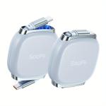 SooPii 240W Retractable USB-C to USB-C Fast Charging Cable – Portable Compact Type-C Charger Cord for Phones, Tablets & Laptops