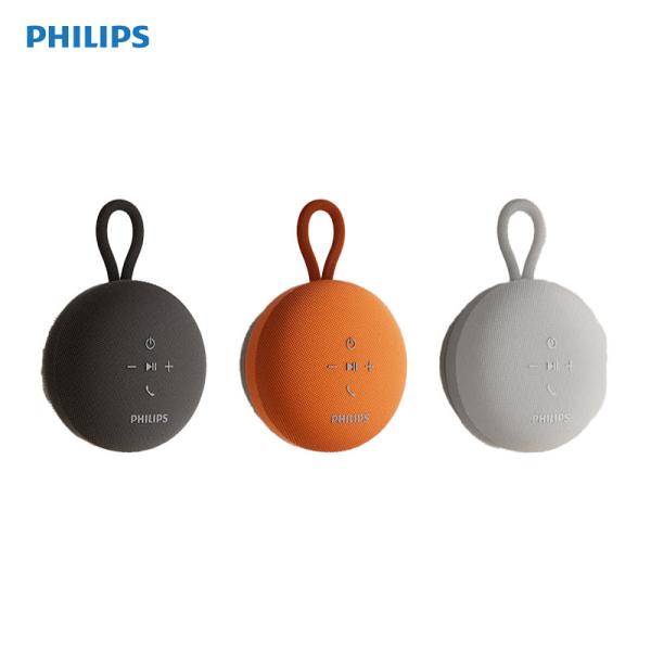 Philips TAS1120 Portable Wireless Bluetooth Speaker – Waterproof Mini Speaker with Stereo Pairing