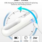 LifeImpree Rechargeable Motion Sensor Night Light 2-in-1 Portable LED Lamp & Flashlight Dusk to Dawn, Warm White