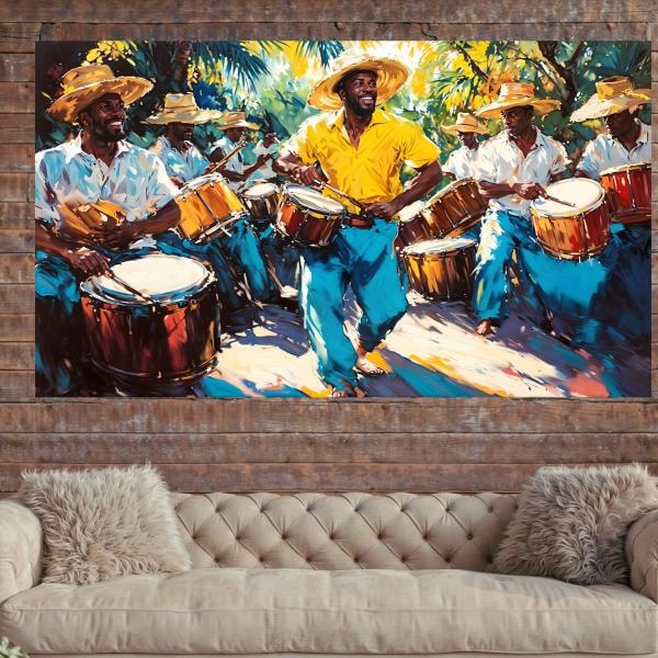 Caribbean Musicians Wall Art