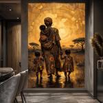 Guiding Light: A Tribute to Maternal Strength and Ancestral Grace Wall Art