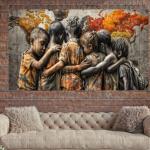 Unity in Diversity: Children of the World Canvas Art