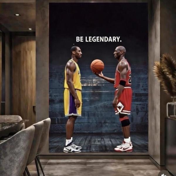 Be Legendary: Basketball Icons Minimalist Canvas Wall Art