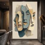 Abstract Multi-Face Wall Art- Confluence of Thought