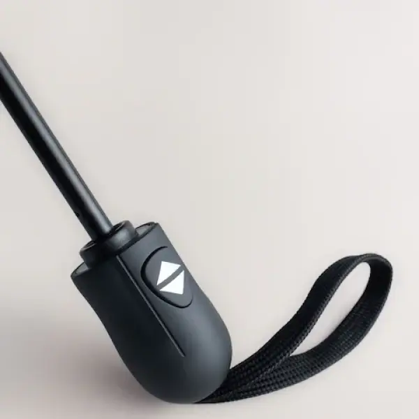 Automatic Open & Close Compact Travel Umbrella – Windproof & Water-Resistant (Black)