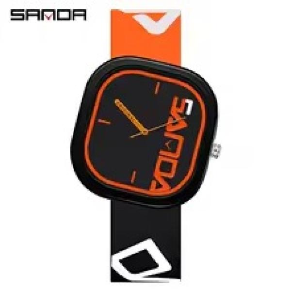 SANDA 3203 Luxury Men’s & Women’s Sport Quartz Watch – Waterproof Silicone Strap.