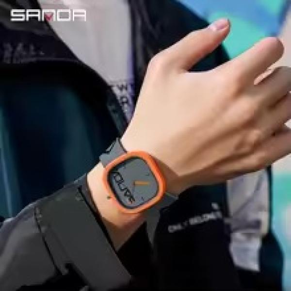 SANDA 3203 Luxury Men’s & Women’s Sport Quartz Watch – Waterproof Silicone Strap.