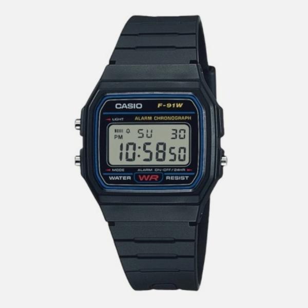 Casio F-91W-1 classic mens resin strap digital watch water resistant sport watch