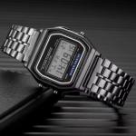 2026 F-91W-1 Men's Waterproof Digital Watch Gray Resin Classic Alarm Light