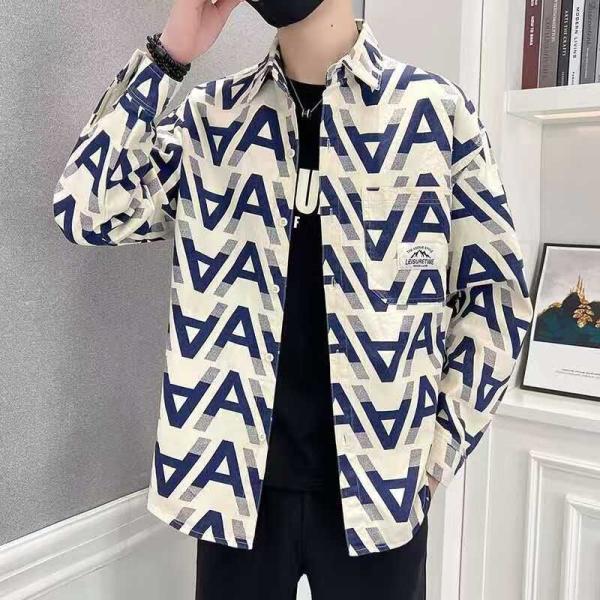 Men's long-sleeve casual button-down_Luxury long sleeve