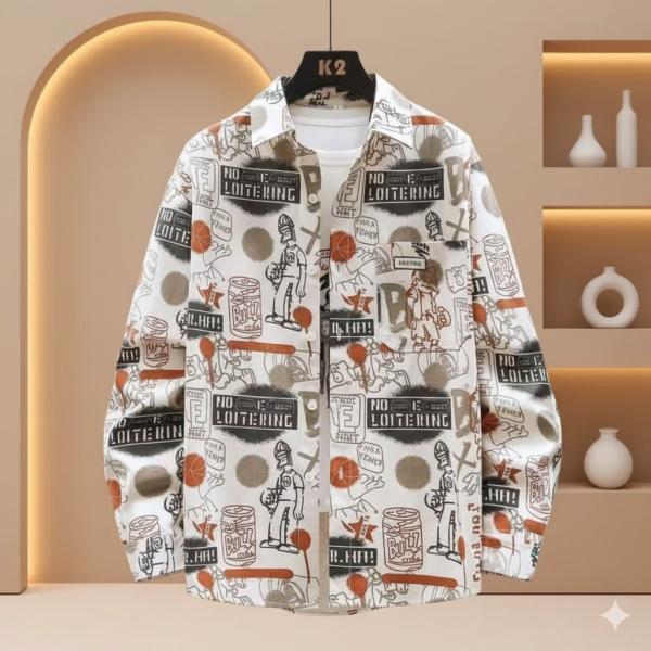 Men's long-sleeve casual button-down_Luxury long sleeve
