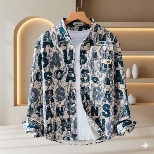 Men's long-sleeve casual button-down_Luxury long sleeve
