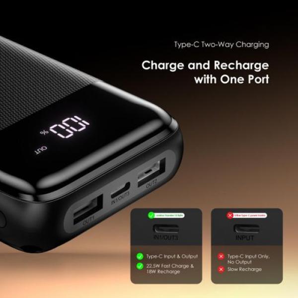 Oraimo Traveler 12 Byte power bank 20000mAh Large Power Display 12W Charging Portable Fast