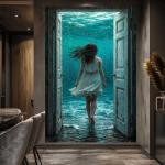 Ocean Portal Wall Art Canvas