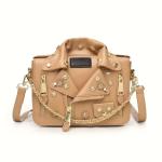 Lucifer Moto Studded Purse - Edgy Leather Jacket Crossbody Bag