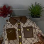 Unique Mini Jacket-Shaped Monogram Crossbody Bag – Chic & Trendy